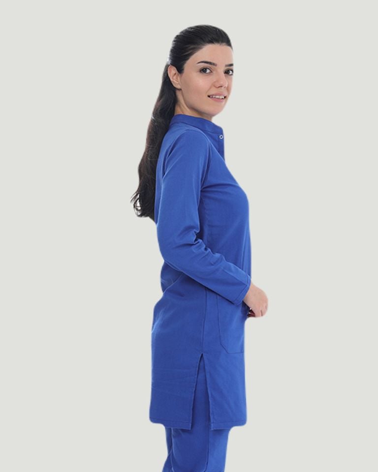 TEK ÜST U- FLEX LİKRALI TESETTÜR   M - Saks Mavi