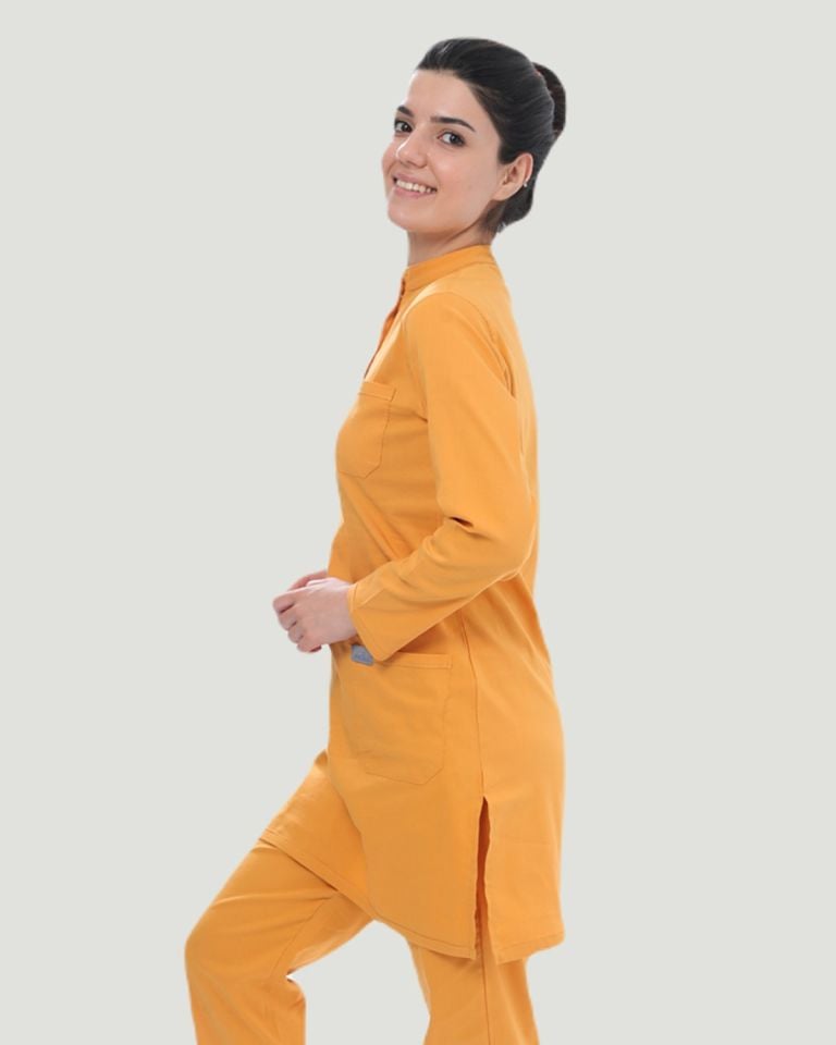 TEK ÜST U- FLEX LİKRALI TESETTÜR M - Koyu Hardal