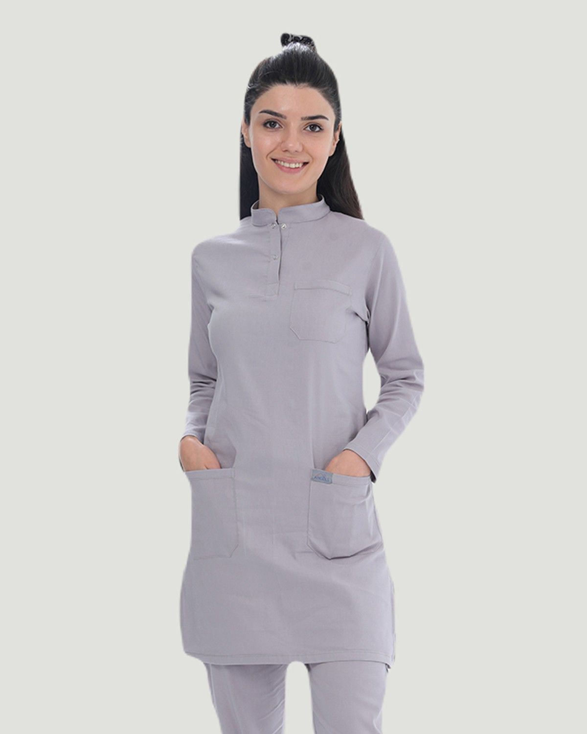 TEK ÜST U- FLEX LİKRALI TESETTÜR M - Gri