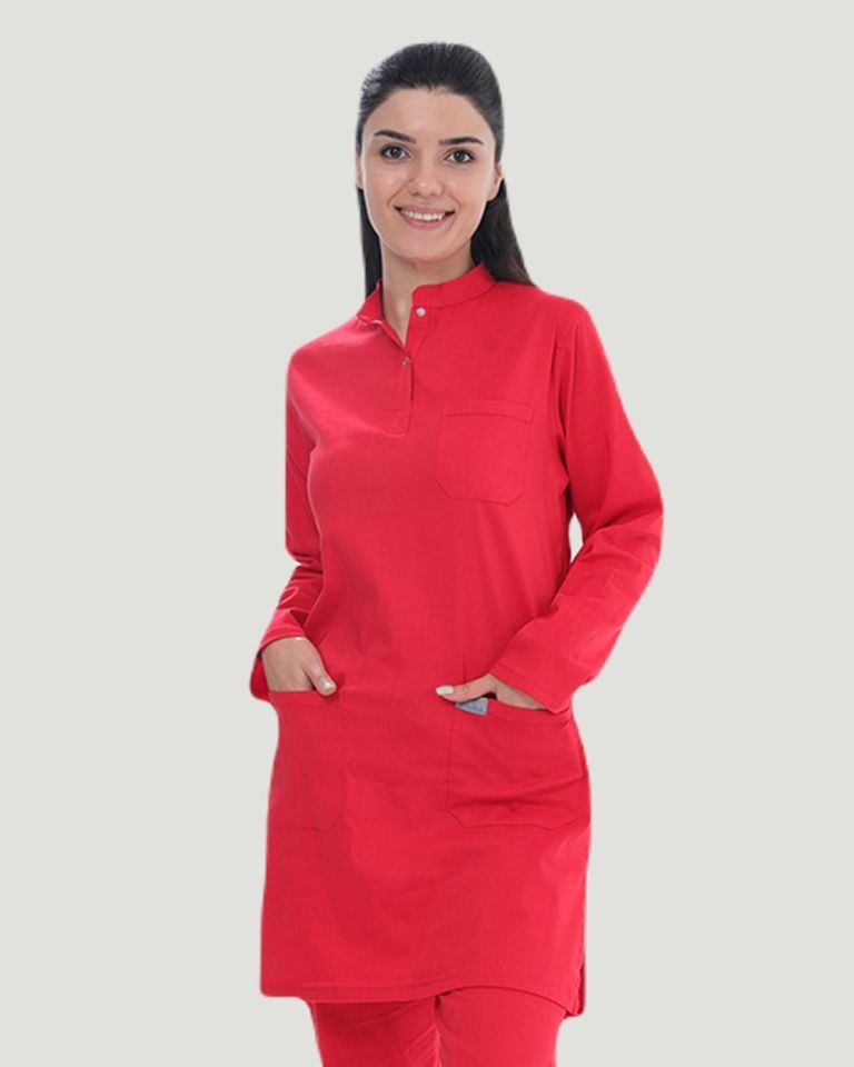 TEK ÜST U- FLEX LİKRALI TESETTÜR   M - Kırmızı