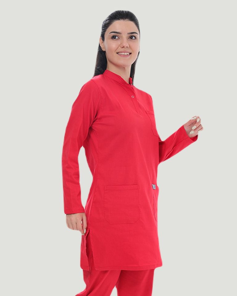 TEK ÜST U- FLEX LİKRALI TESETTÜR   M - Kırmızı