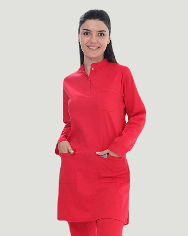 TEK ÜST U- FLEX LİKRALI TESETTÜR   Kırmızı - L