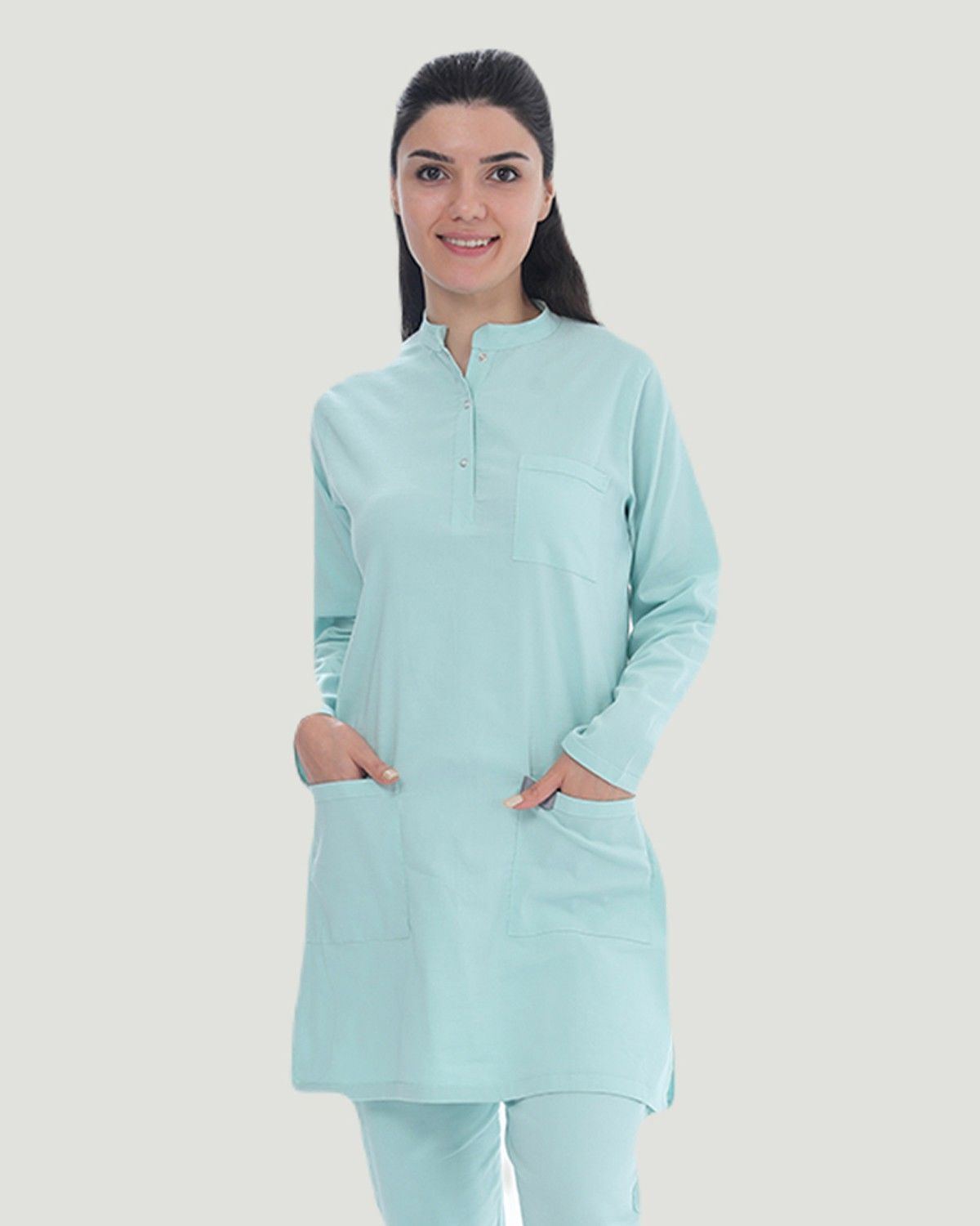 TEK ÜST U- FLEX LİKRALI TESETTÜR L - Mint Yeşili