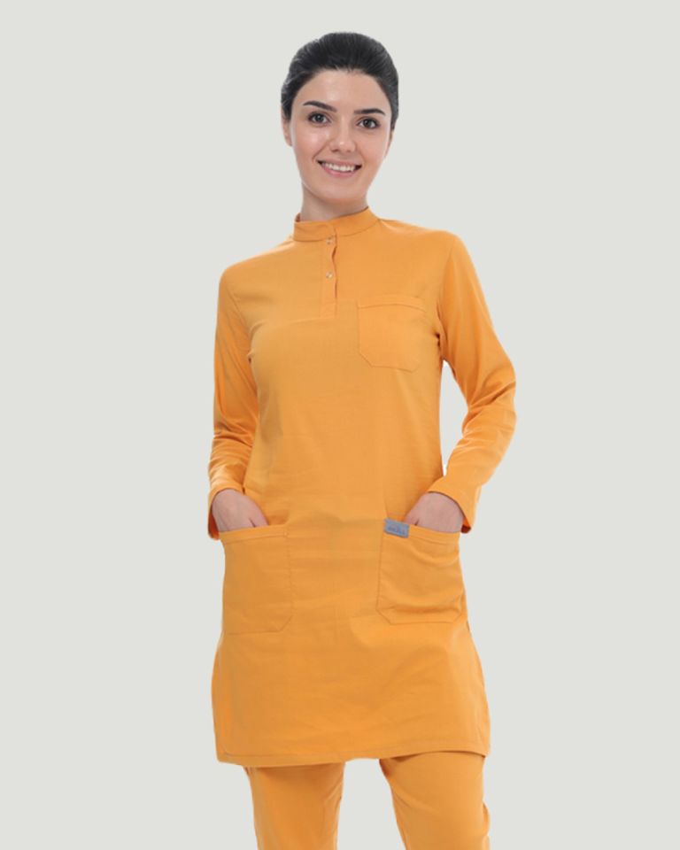 TEK ÜST U- FLEX LİKRALI TESETTÜR   XL - Koyu Hardal