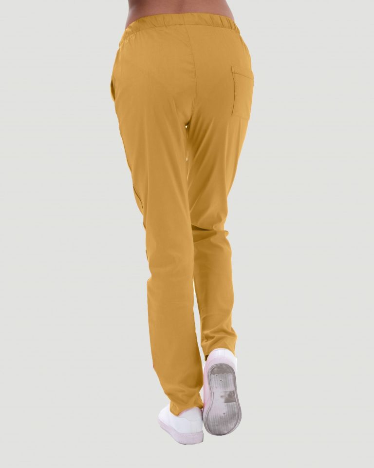 LİKRALI U-FLEX KADIN PANTOLON S - Hardal