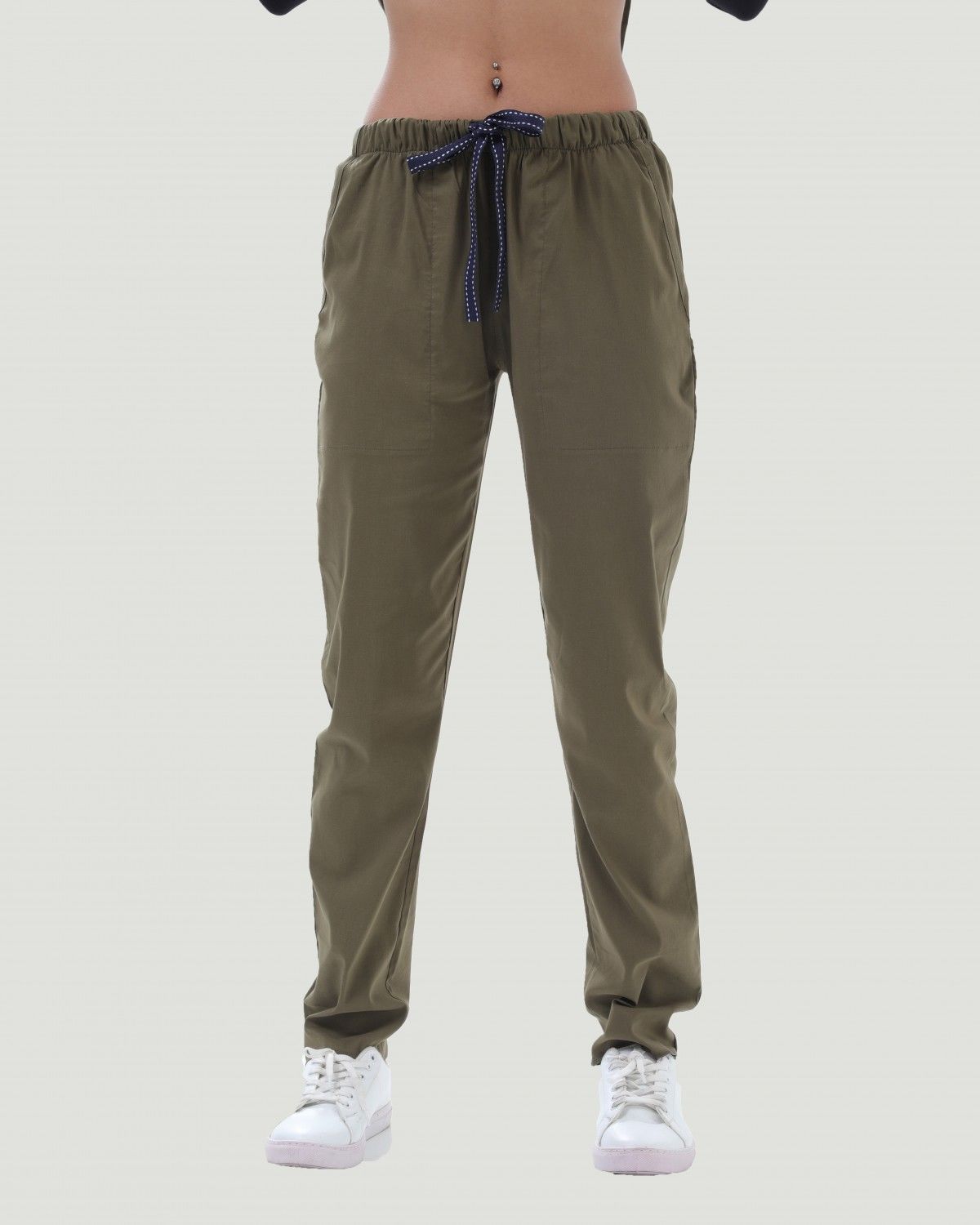 LİKRALI U-FLEX KADIN PANTOLON XXL - Haki Yeşil