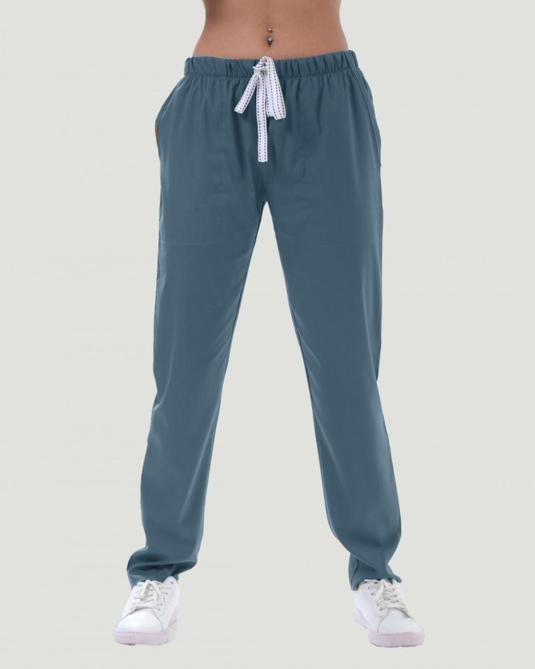 LİKRALI U-FLEX KADIN PANTOLON L - Duman Mavi
