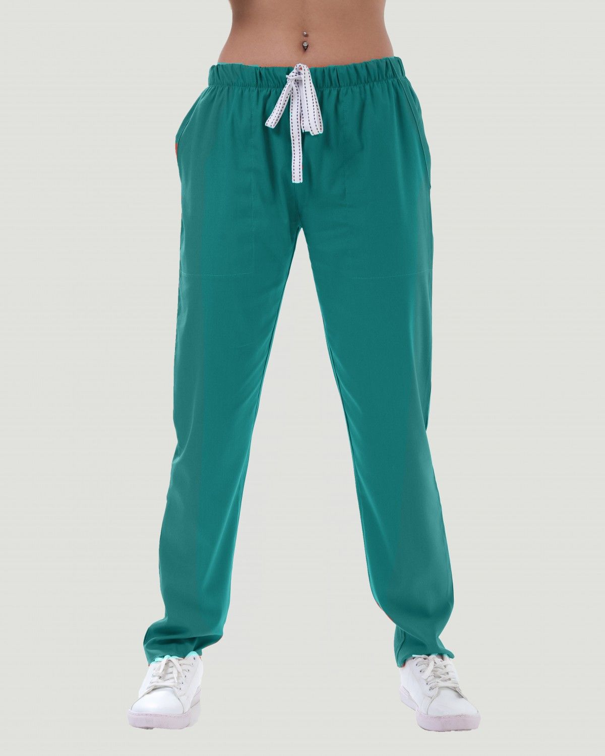 LİKRALI U-FLEX KADIN PANTOLON XXL - Benetton Yeşil