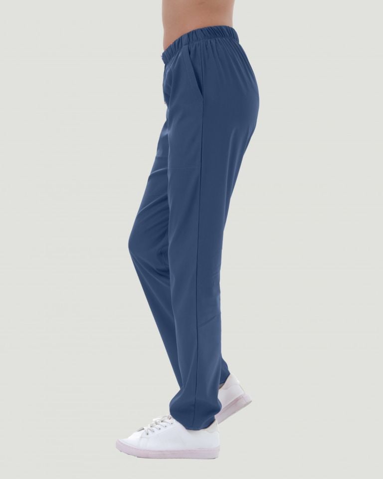 TERİKOTON KADIN  PANTOLON (İNCE KUMAŞ ) Indigo - XXL