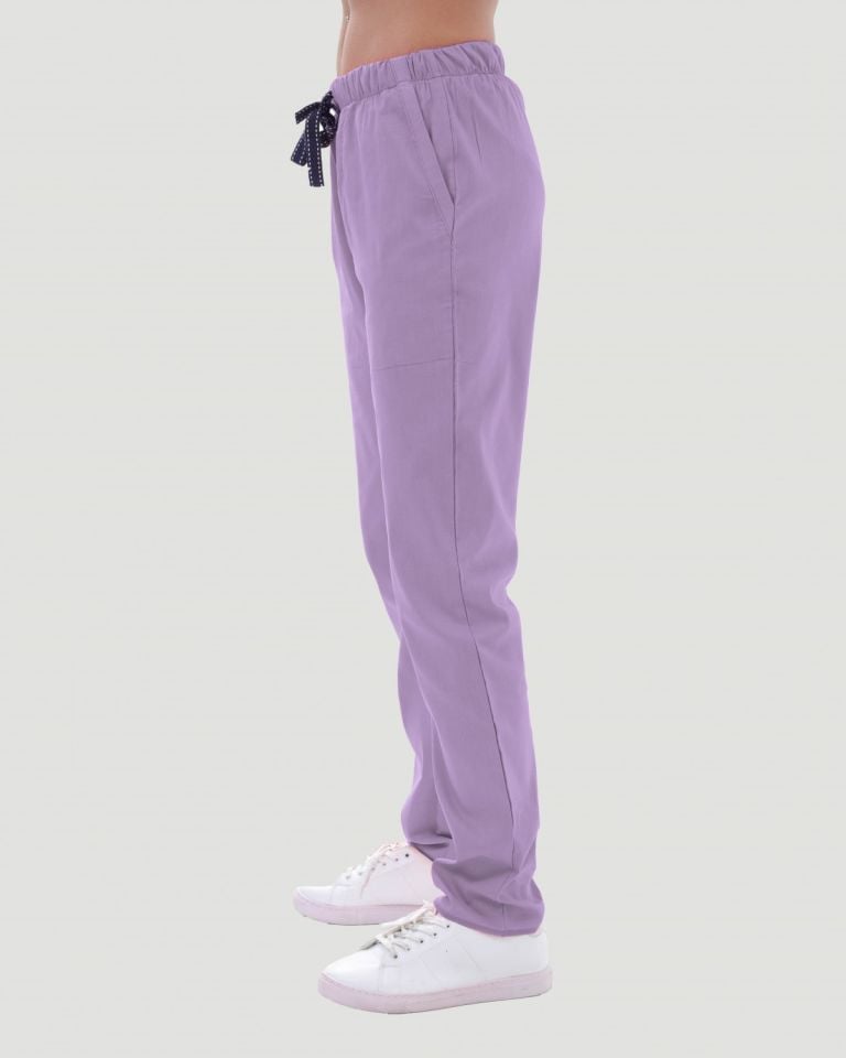 TERİKOTON KADIN  PANTOLON (İNCE KUMAŞ ) XL - Lila