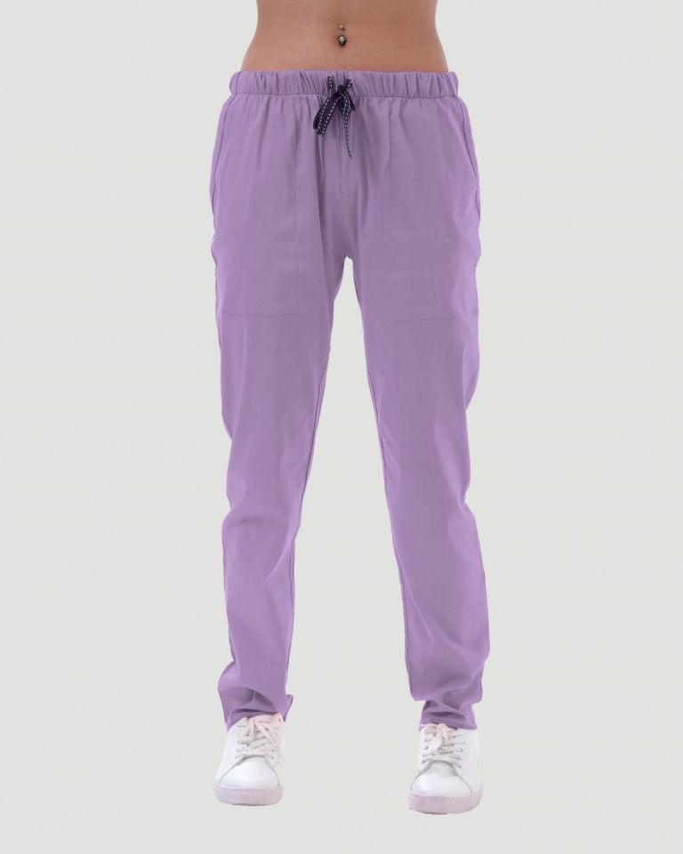 TERİKOTON KADIN  PANTOLON (İNCE KUMAŞ ) XXL - Lila