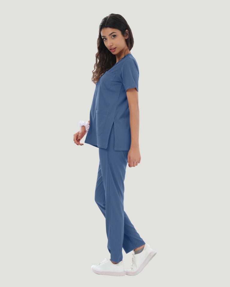 U-FLEX LİKRALI KADIN CERRAHİ TAKIM M - Indigo