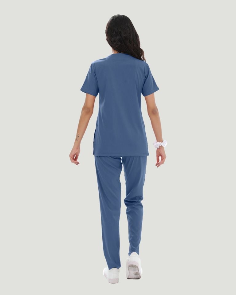 U-FLEX LİKRALI KADIN CERRAHİ TAKIM M - Indigo