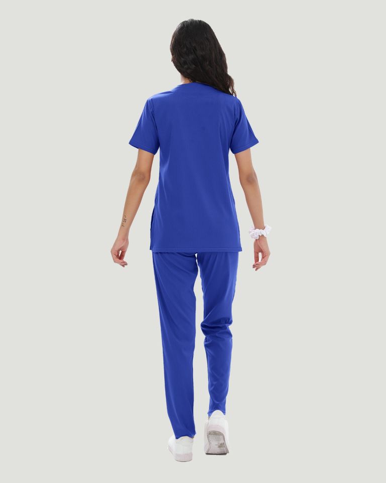 U-FLEX LİKRALI KADIN CERRAHİ TAKIM M - Saks Mavi