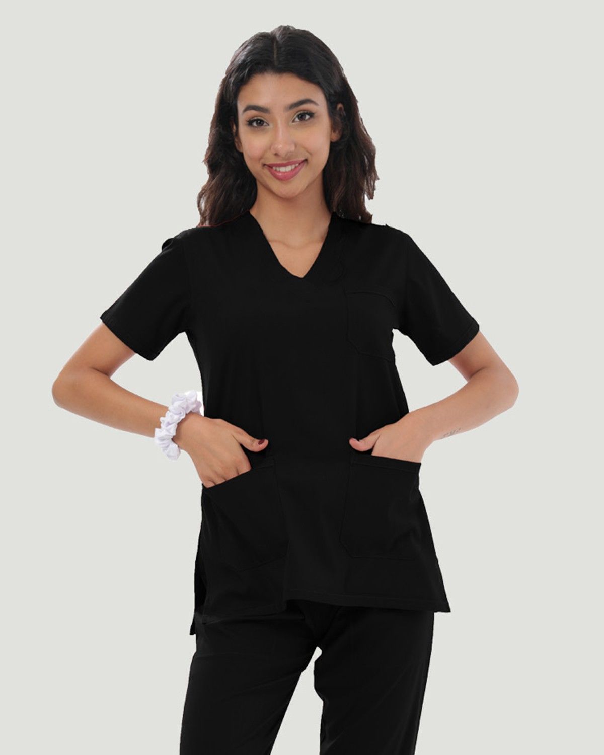 U-FLEX LİKRALI KADIN CERRAHİ TAKIM Siyah - L