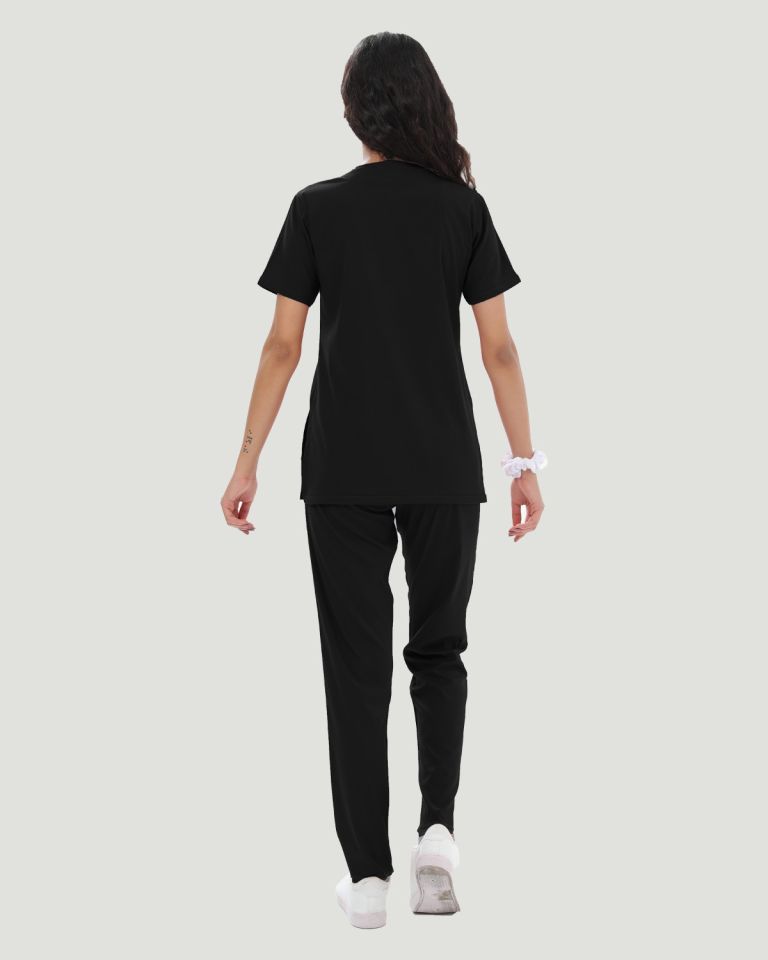 U-FLEX LİKRALI KADIN CERRAHİ TAKIM Siyah - L