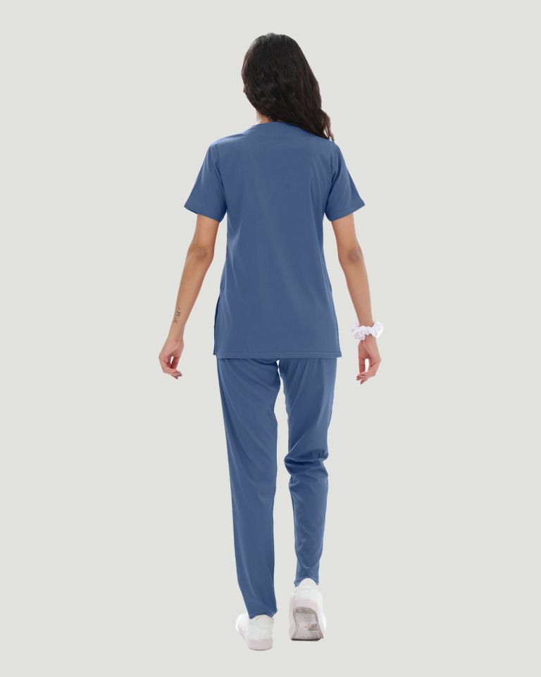 U-FLEX LİKRALI KADIN CERRAHİ TAKIM Indigo - XL