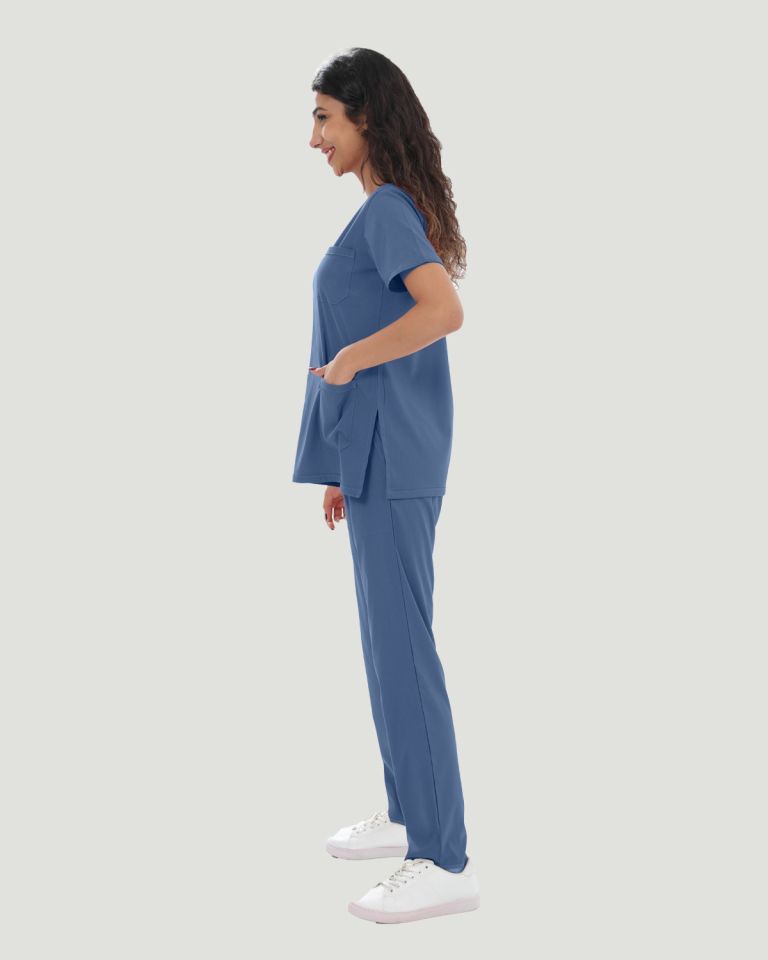 CORE FLEX  LİKRALI KADIN CERRAHİ TAKIM M - Indigo
