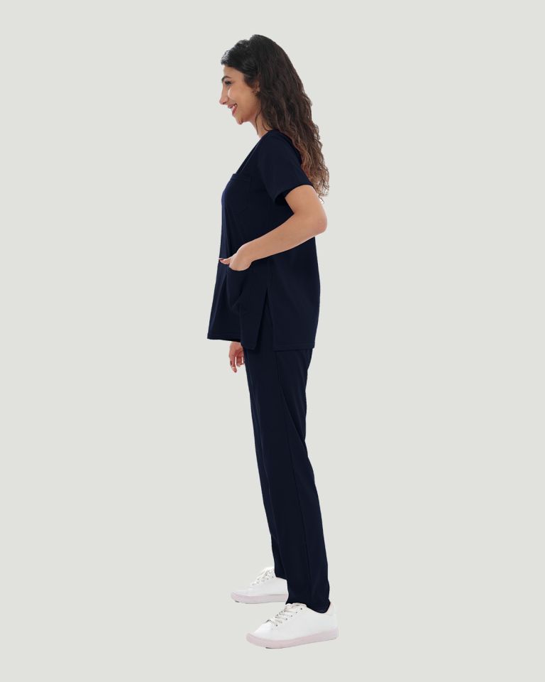 CORE FLEX  LİKRALI KADIN CERRAHİ TAKIM M - Lacivert