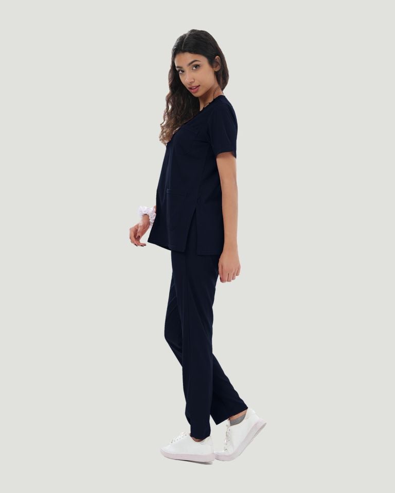 CORE FLEX  LİKRALI KADIN CERRAHİ TAKIM XXL - Lacivert