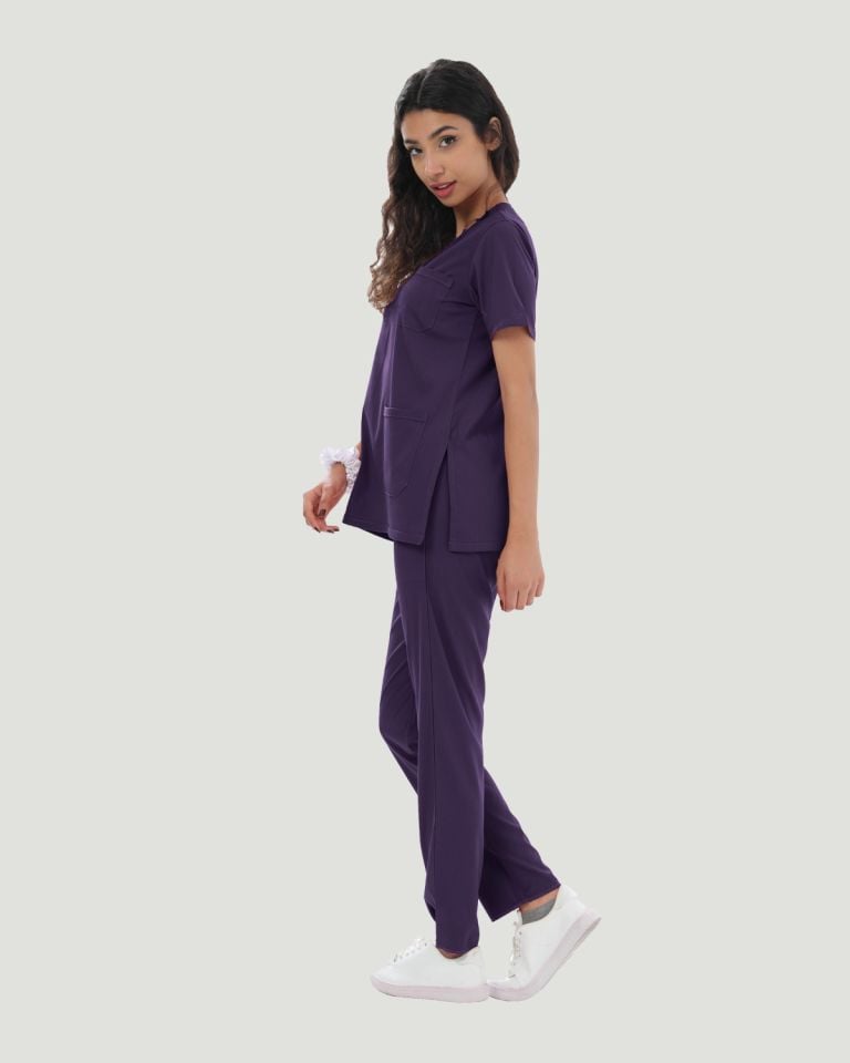 CORE FLEX  LİKRALI KADIN CERRAHİ TAKIM M - Mor