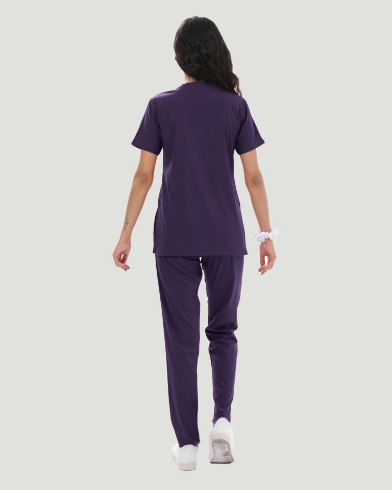 CORE FLEX  LİKRALI KADIN CERRAHİ TAKIM Mor - L