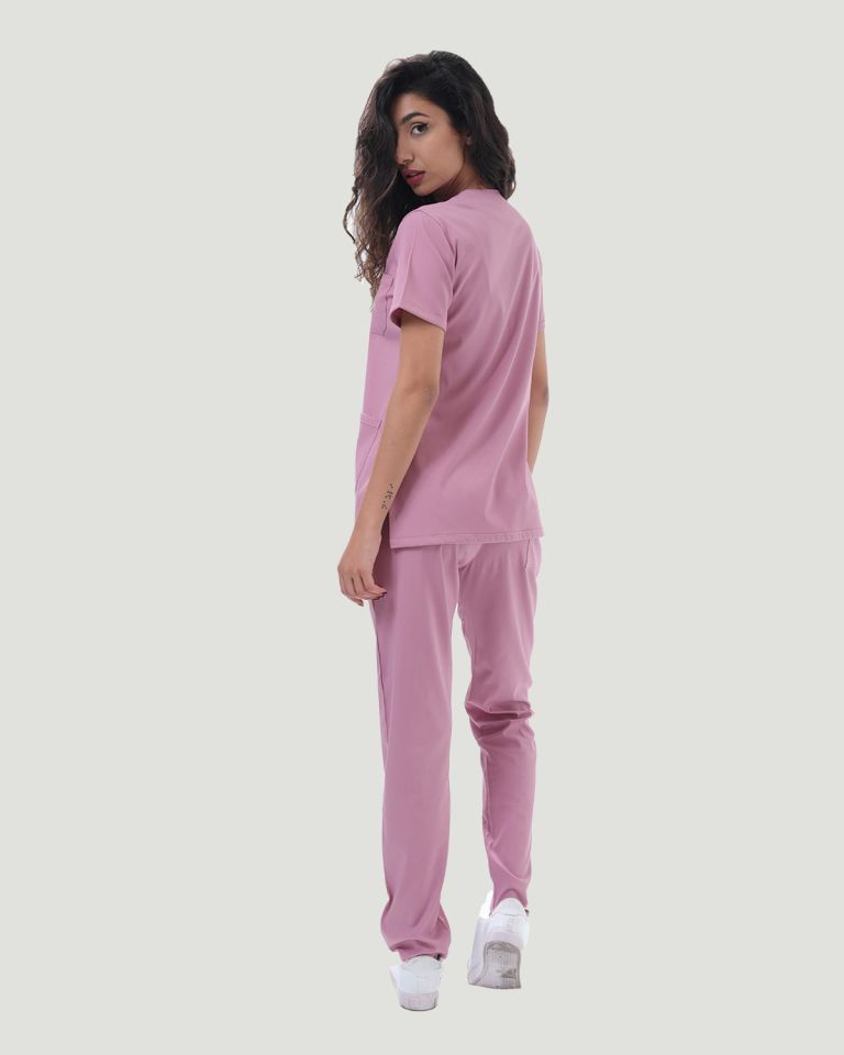 CORE FLEX  LİKRALI KADIN CERRAHİ TAKIM XL - Pudra