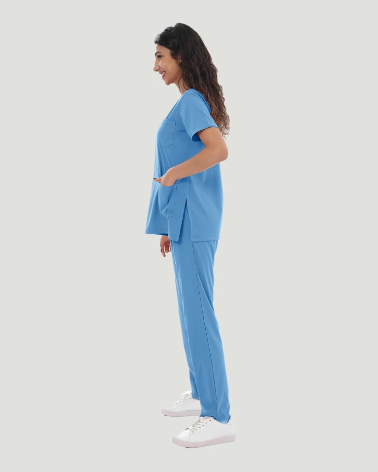 CORE FLEX  LİKRALI KADIN CERRAHİ TAKIM XXL - Parlament Mavi