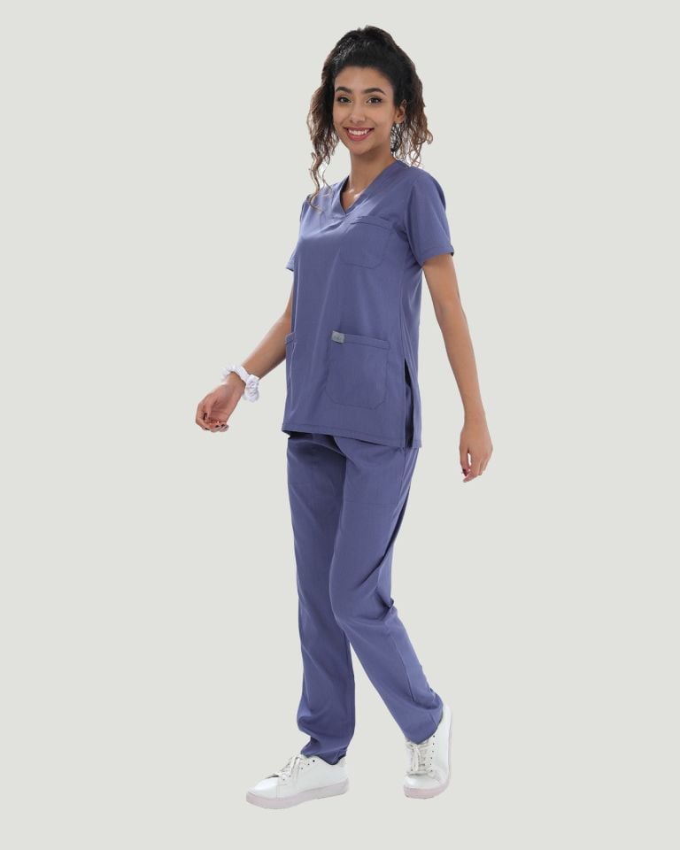 CORE FLEX  LİKRALI KADIN CERRAHİ TAKIM XL - Havacı Mavi