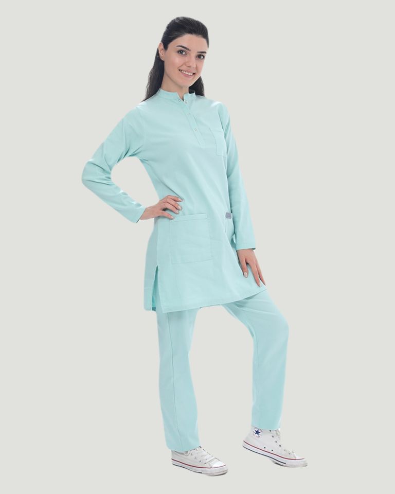 U-FLEX LİKRALI TESETTÜR CERRAHİ FORMA TAKIM XS - Mint Yeşili