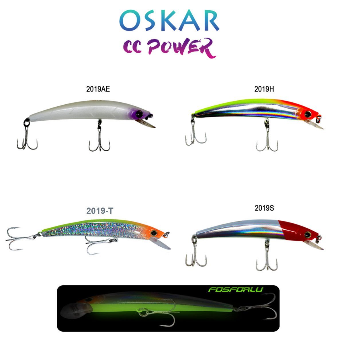 Oskar  CC Power 13cm Maket Balık 18gr Fosforlu