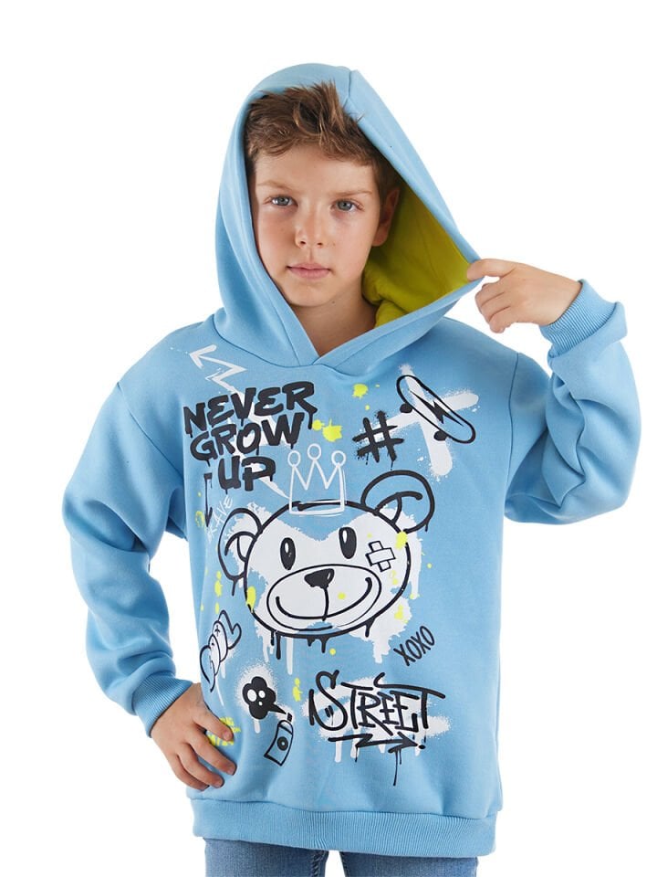 Cool Bear Erkek Çocuk Sweatshirt 9 Y - Mavi