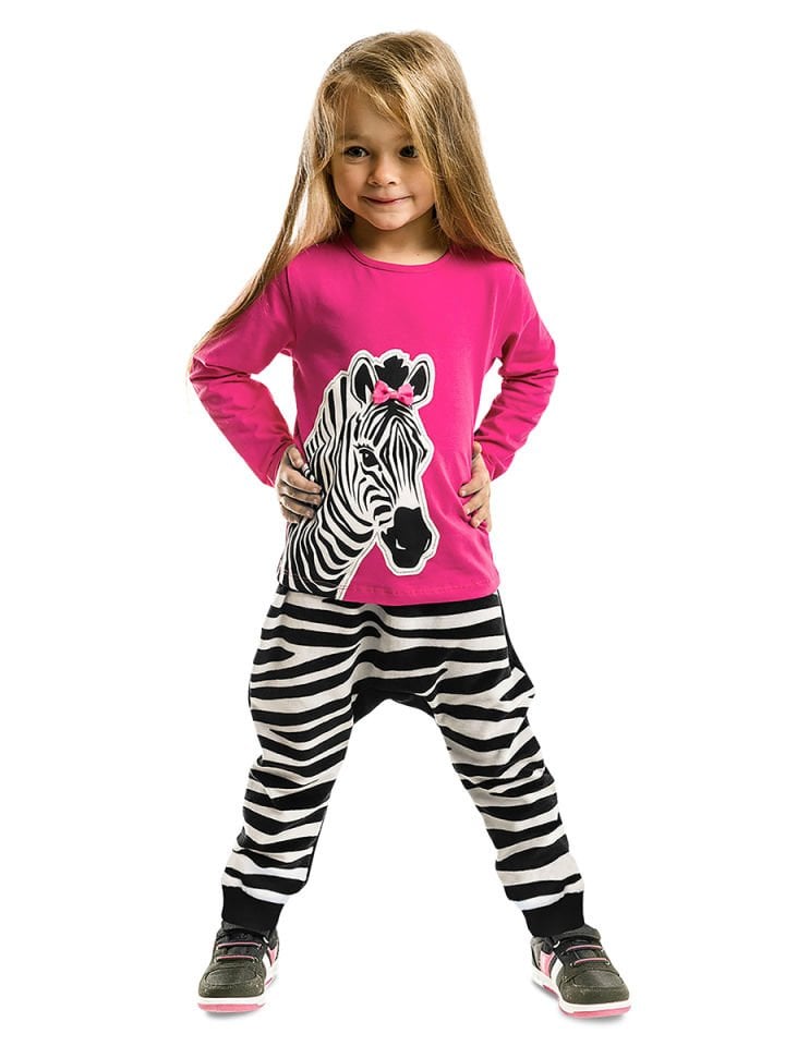 Zebra Fashion Kız Çocuk T-shirt Pantolon Takım