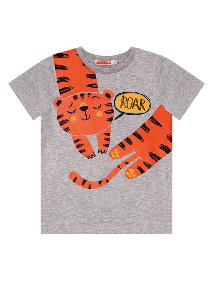 Roar Kaplan Erkek Çocuk T-shirt Kapri Şort Takım