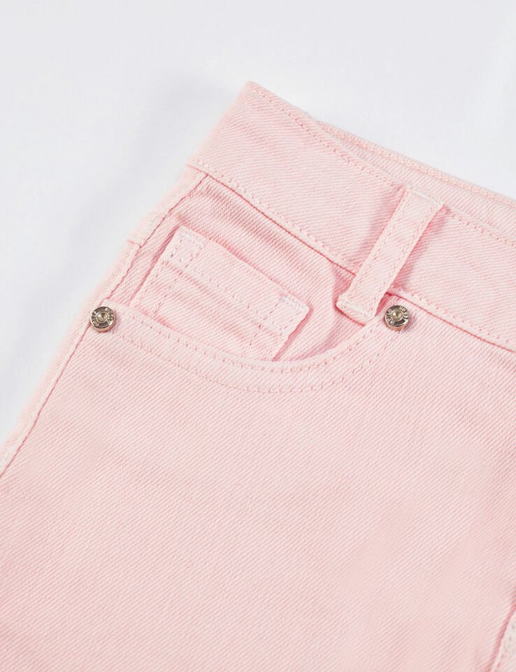 Pembe Denim Mini Kız Çocuk Etek 2 Y - Pembe