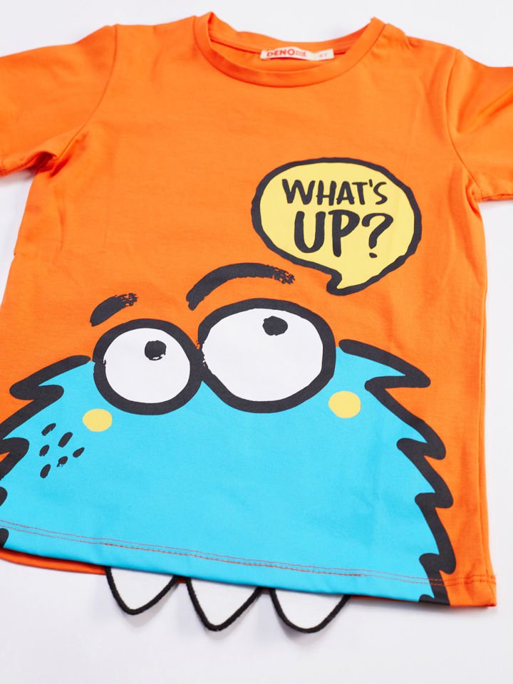 Whatsup Monster Erkek Çocuk T-shirt Şort Takım