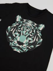 Pixel Tiger Erkek Çocuk T-shirt Kapri Şort Takım