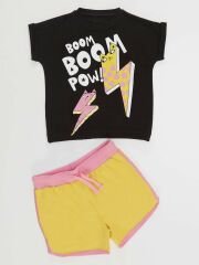 Boom Kız Çocuk Crop Top Şort Takım