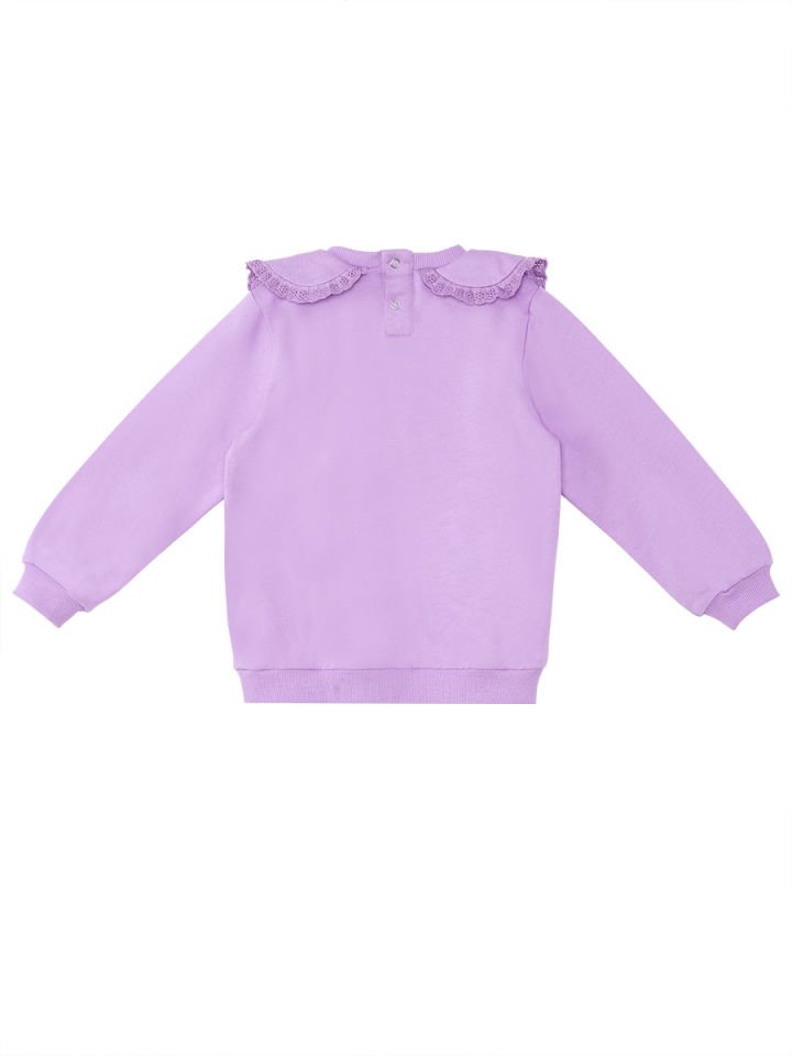 Zebra Kız Bebek Lila Sweatshirt 6-12 M - Lila