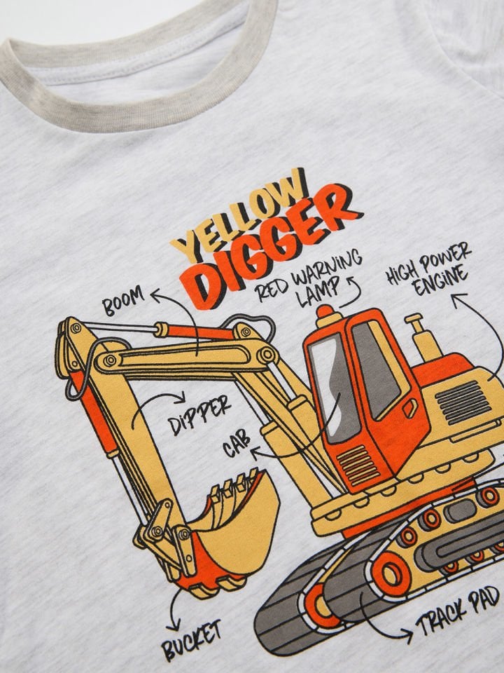 Yellow Digger Erkek Çocuk T-shirt Pantolon Takım