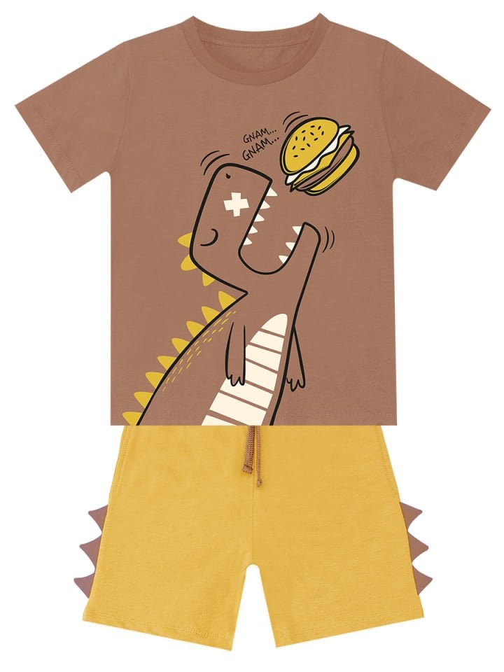 Oyuncu Dino Erkek Çocuk T-shirt Şort Takım