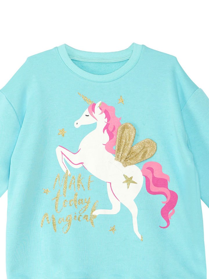 Unicorn Kız Çocuk Mint Sweatshirt 9 Y - Turkuaz