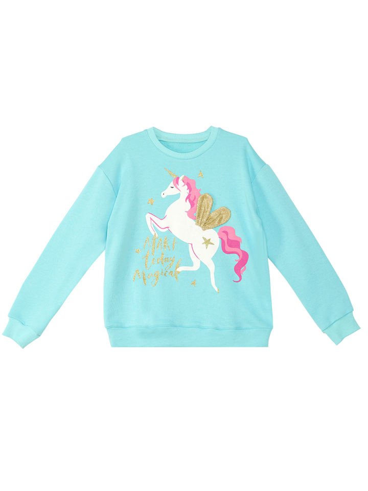 Unicorn Kız Çocuk Mint Sweatshirt 4 Y - Turkuaz