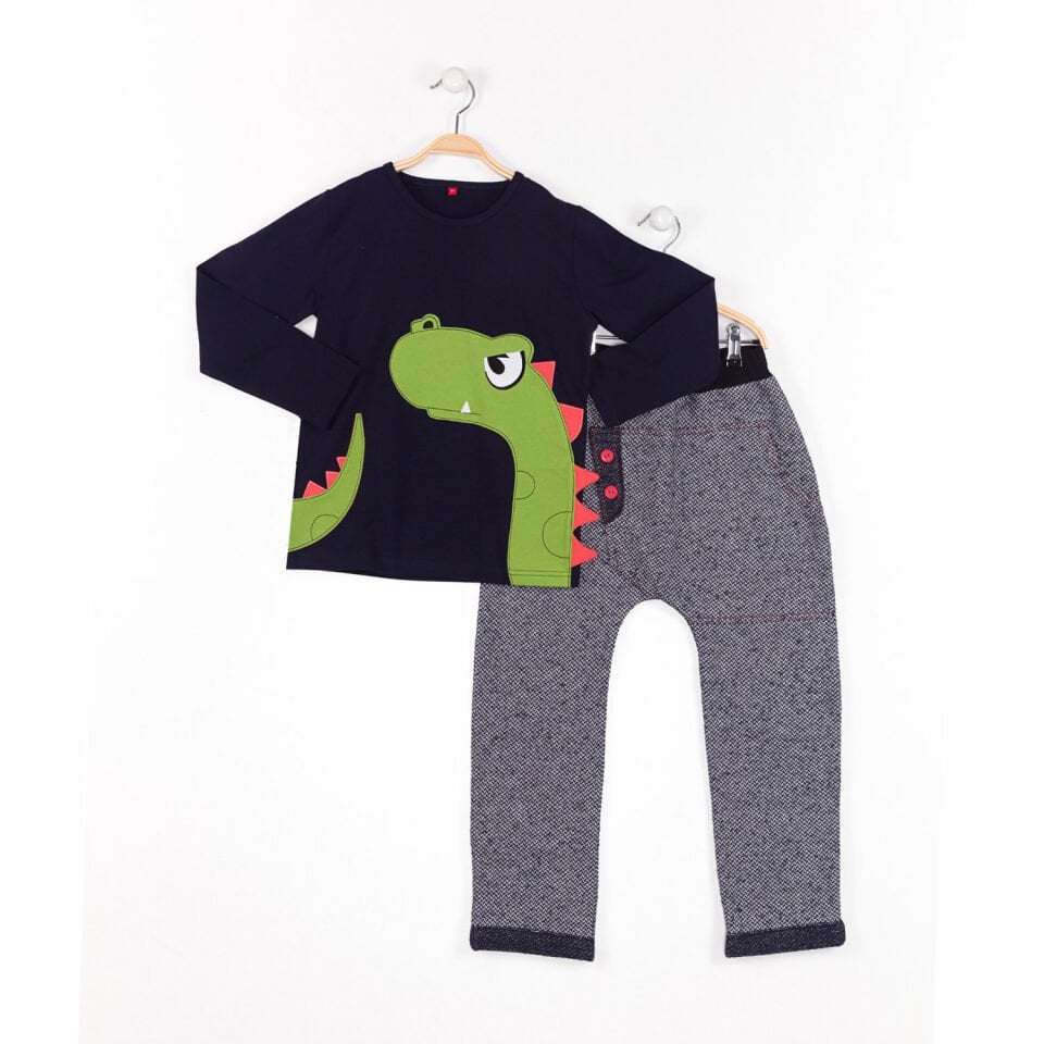 Dino Moe Erkek Çocuk T-shirt Pantolon Takım