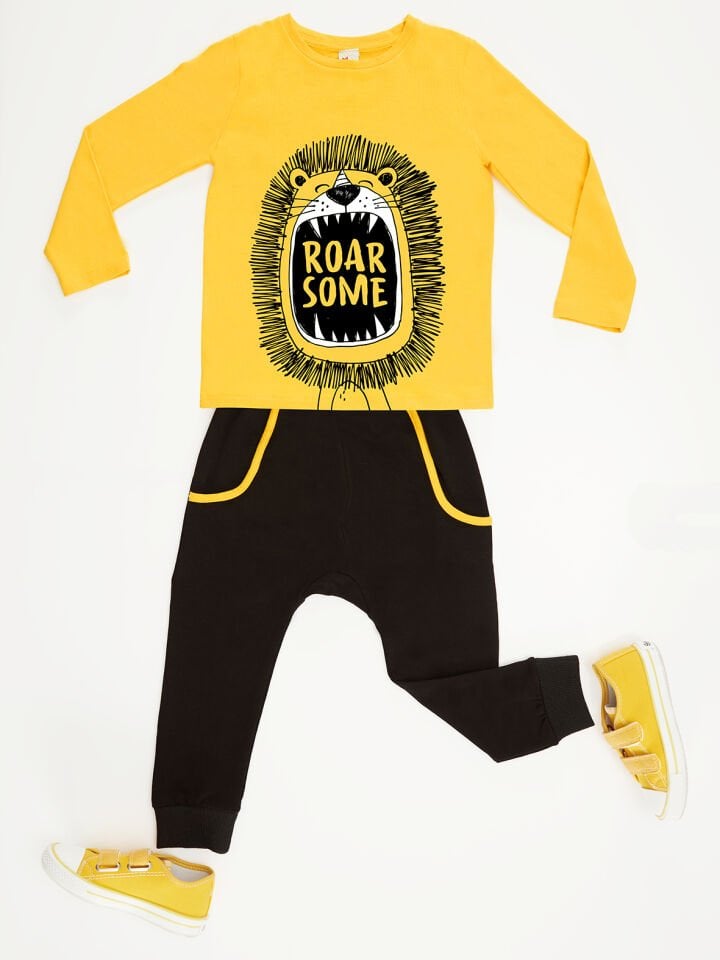 Roarsome Erkek Çocuk T-shirt Pantolon Takım