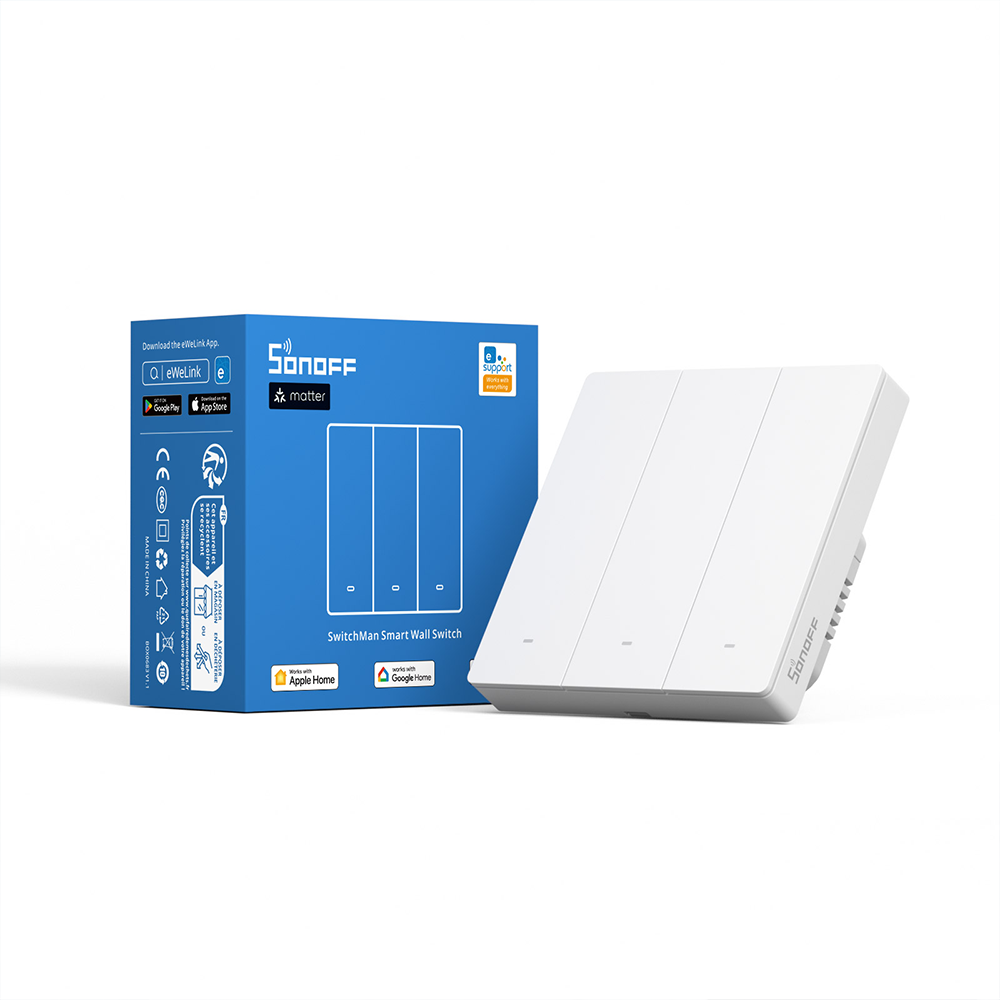 M5-3C-86W Matter Akıllı Duvar Anahtarı 3 Kanallı