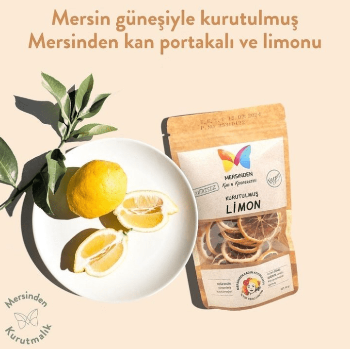 Katkısız Kurutulmuş Limon 50 Gr