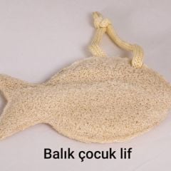 Çocuk Banyo Lifi (Doğal/Balık Desen)