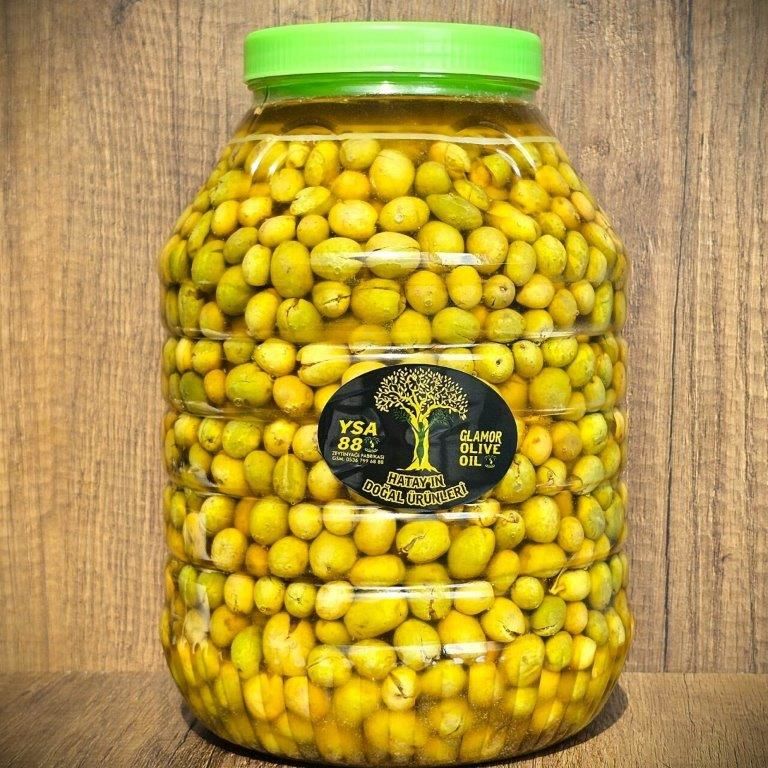 Halhali Kırma Yeşil Zeytin 5 Kg