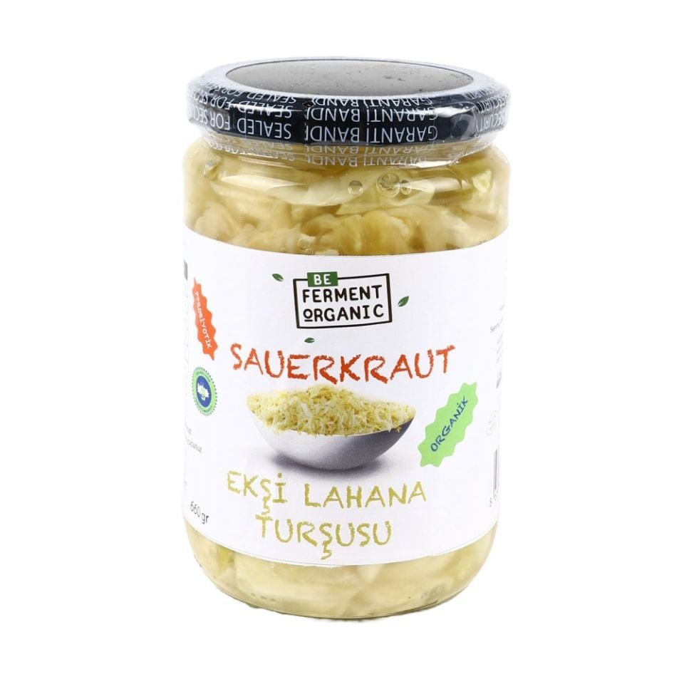 Beferment Organic Sade Saurkraut Ekşi Lahana Turşusu 660 Gr